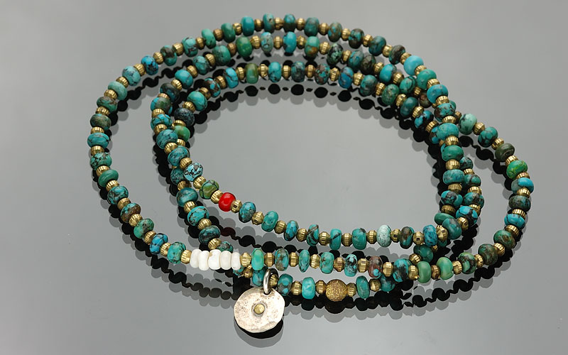 on the sunny side of the street 310-108 turquoise x brass item photo1