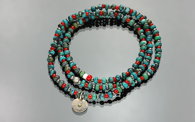 on the sunny side of the street 310-108 turquoise x red item photo1