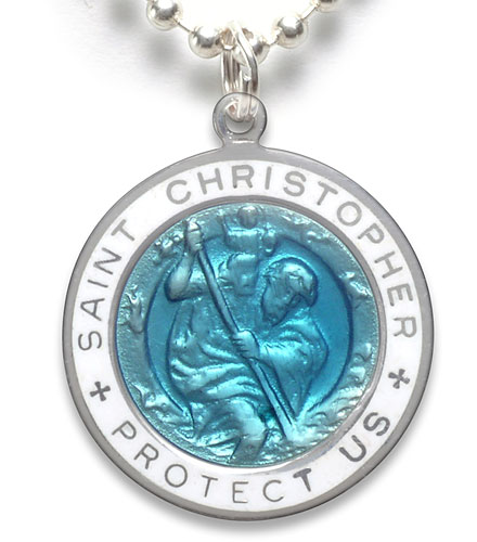 St.Christopher Large turquoise-white item photo1