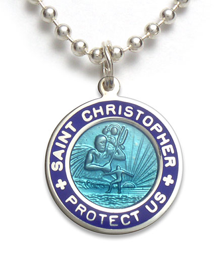 St.Christopher Small aquamarin-blue item photo1