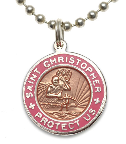 St.Christopher orange-pink item photo1