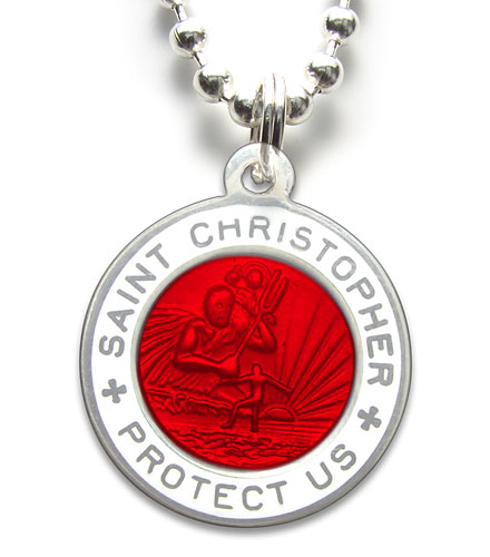 St.Christopher Small red-white item photo1