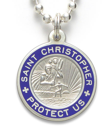 St.Christopher Small silver-blue item photo1