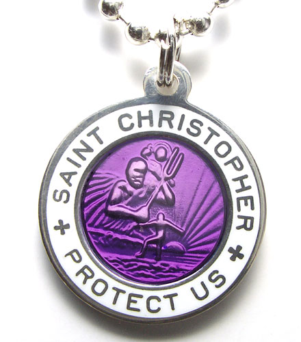 St.Christopher Small violet-white item photo1