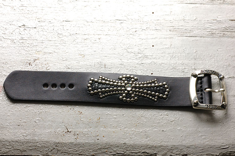 Bill Wall Leather BWL X Skull Studding Bracelet item photo3