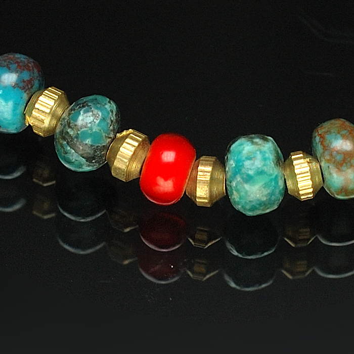 on the sunny side of the street 310-106 turquoise x brass item photo3