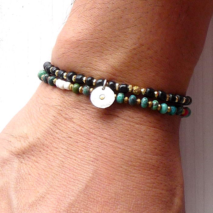 on the sunny side of the street 310-106 turquoise x brass item photo6