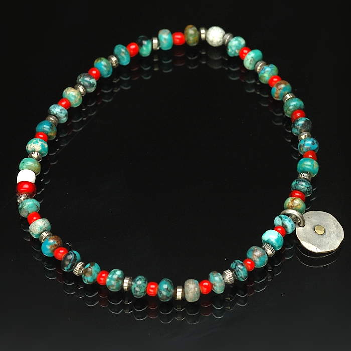 on the sunny side of the street 310-106 turquoise x red item photo1