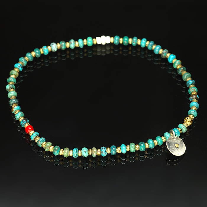 on the sunny side of the street 310-107 turquoise x brass item photo1