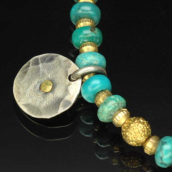 on the sunny side of the street 310-107 turquoise x brass item photo2