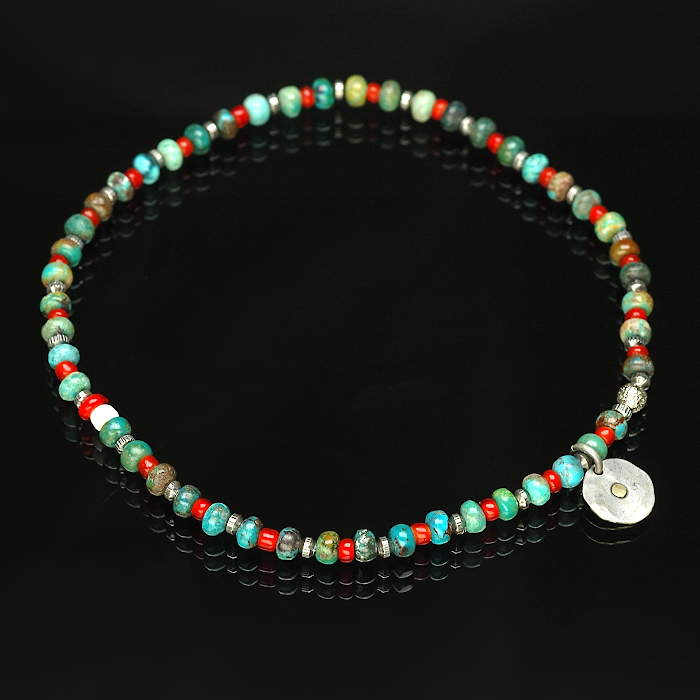 on the sunny side of the street 310-107 turquoise x red item photo1