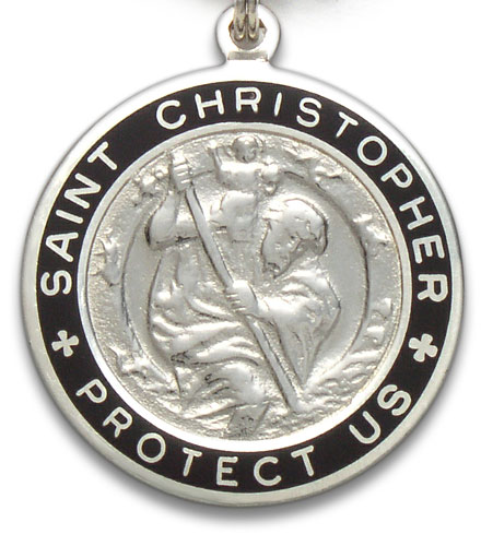 St.Christopher Large silver-black item photo2