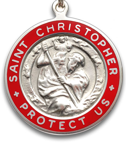 St.Christopher silver-red item photo2
