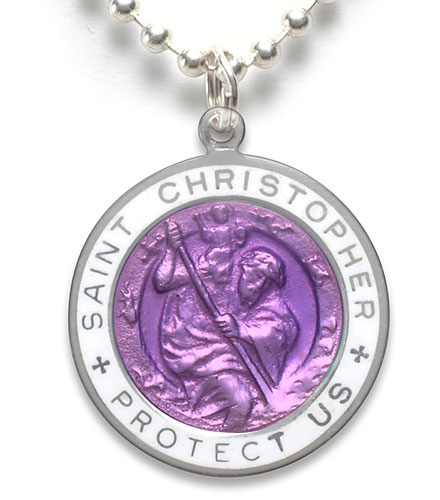 St.Christopher Large violet-white item photo1