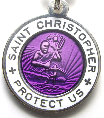 St.Christopher Small violet-white item photo2