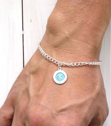 St.Christopher aquamarin white item photo3