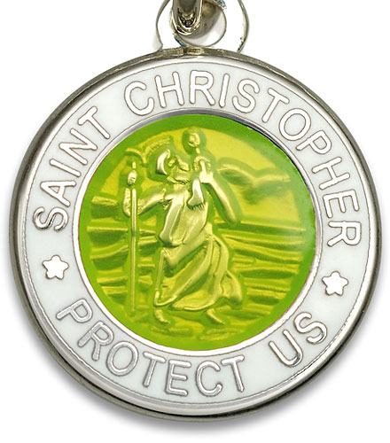St.Christopher yellow white item photo2
